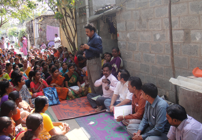 Slum visit, Guntur