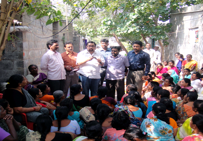 Slum Visit, Nellore